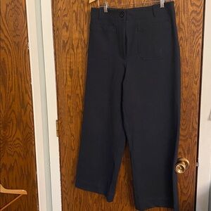 Ultra stretch Ponte Cropped Wide Leg Pants